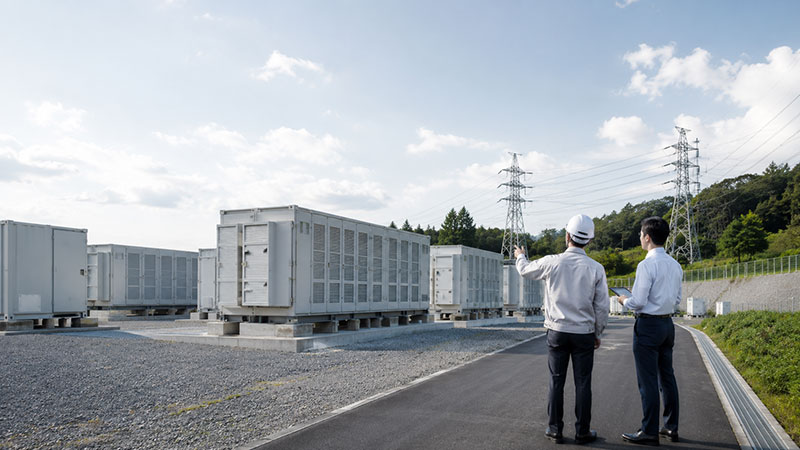 Grid battery station development and brokerage image